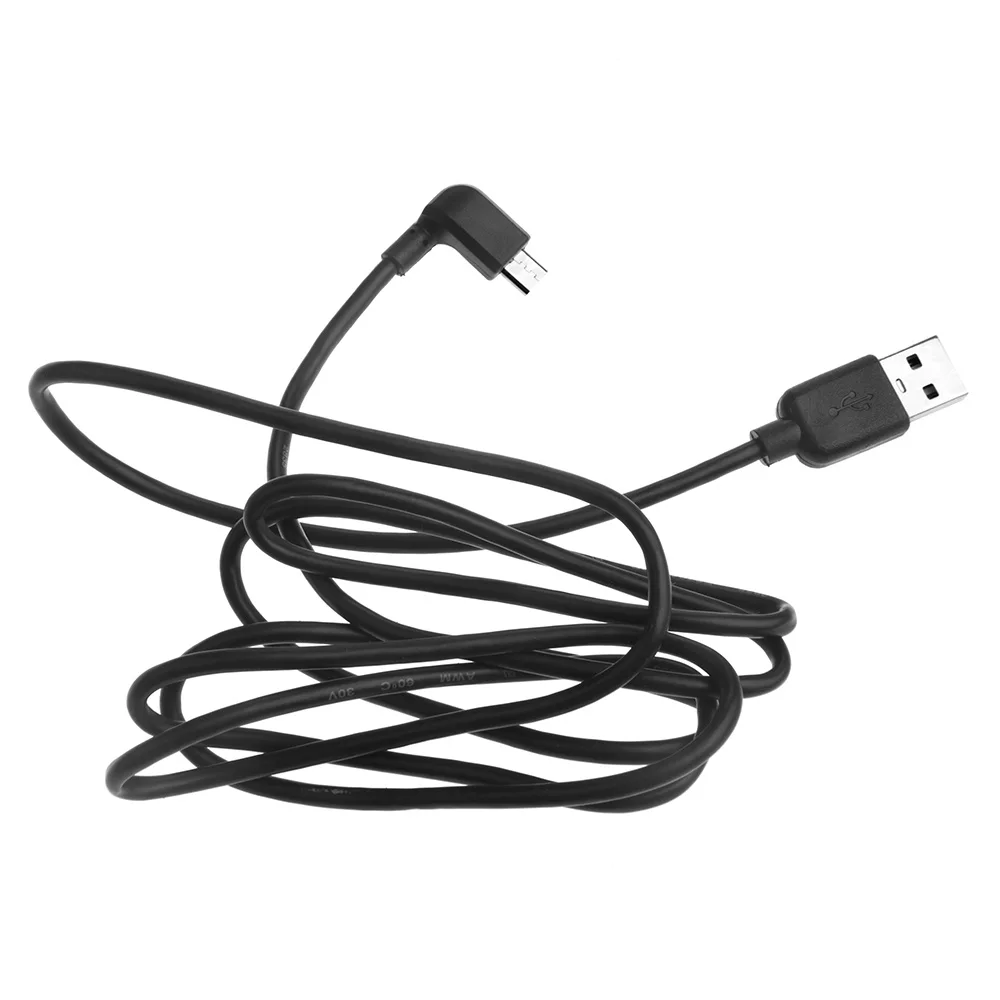 Черный микро USB кабель для синхронизации данных 90 градусов с изгибом TOMTOM GO 40 100