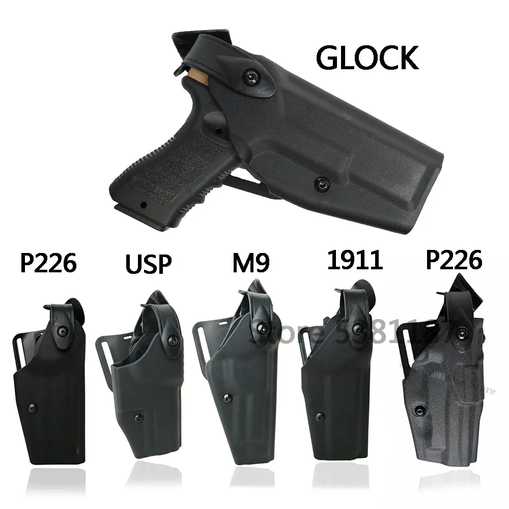 Тактическая кобура для пистолета страйкбольного оружия Glock/M9/P226/HK USP/Colt 1911 на пояс