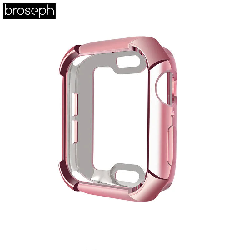 Чехол для экрана чехол для Apple Watch 4 полосы 40 мм 44 мм TPU защитная накладка Корпус рамка для iwatch 4 аксессуары для часов
