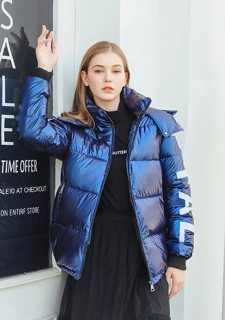 Новинка 2019, негабаритное Женское пальто, теплая зимняя куртка с капюшоном, Женская Повседневная парка на молнии с длинным рукавом, Женский
