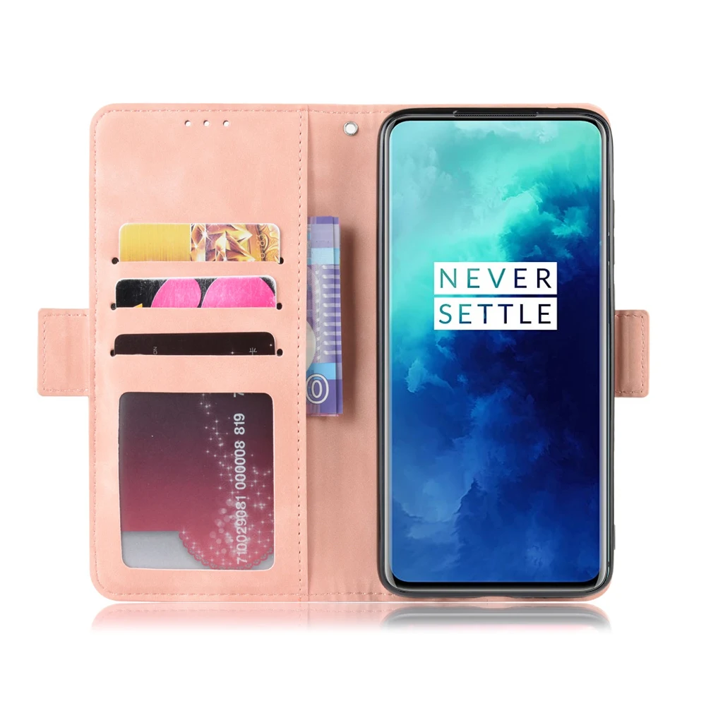 Для OnePlus 7T 7T Pro 7 Pro 7 Чехол из искусственной кожи чехол-кошелек с отделением для карт чехол для телефона Магнитный Флип-Стенд защитный чехол 1+ 7T