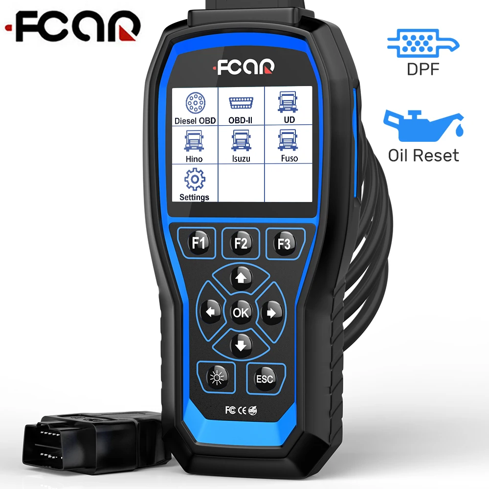 Профессиональный сканер Obd2 для тяжелых грузовиков Автомобильный FCAR F506 Pro DPF