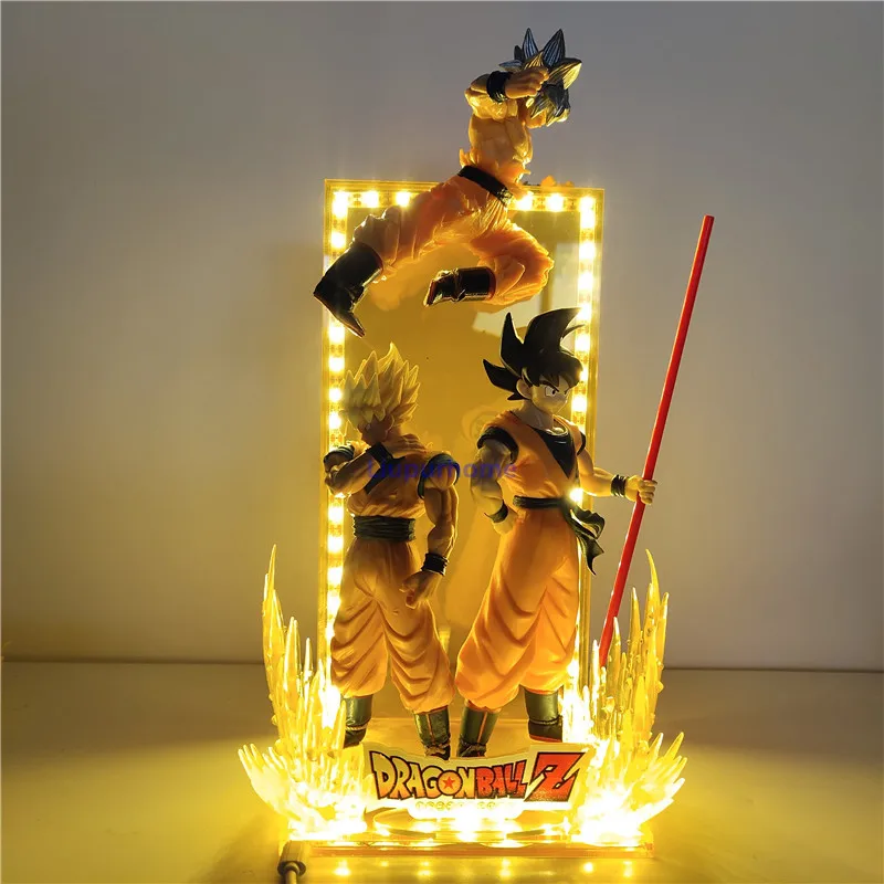 Dragon Ball и super Goku светодиодный светильник, декоративный настольный ночник, ультра инстинкт Goku Evolution, Светодиодный настольный светильник, Рождественская игрушка, подарок DBZ