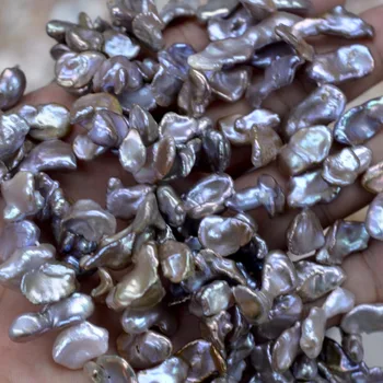 

Free Shipping Natural Purple Drop Drilled Strand Baroque Irrugular Pearls Beads For Jewelry Making DIY Bracelet Necklace