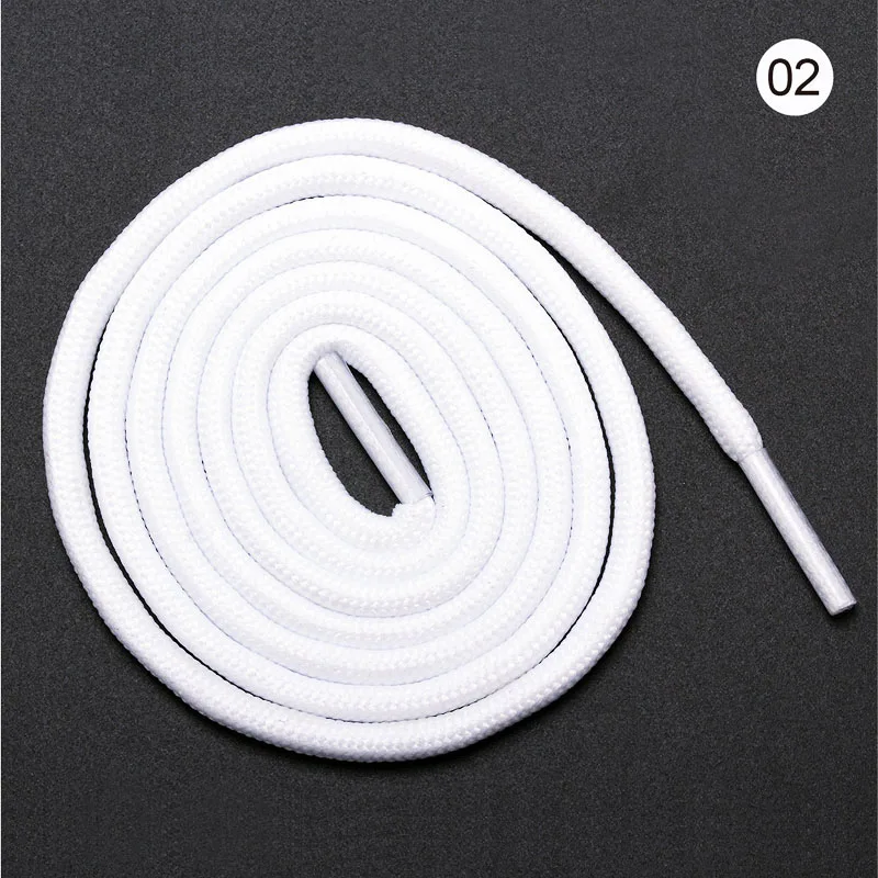 1Pair Round Solid Shoelaces Top Quality Polyester Shoes Lace Solid Classic Round Shoelace 50cm,80cm,100cm,120cm Zippers Fabric & Sewing Supplies