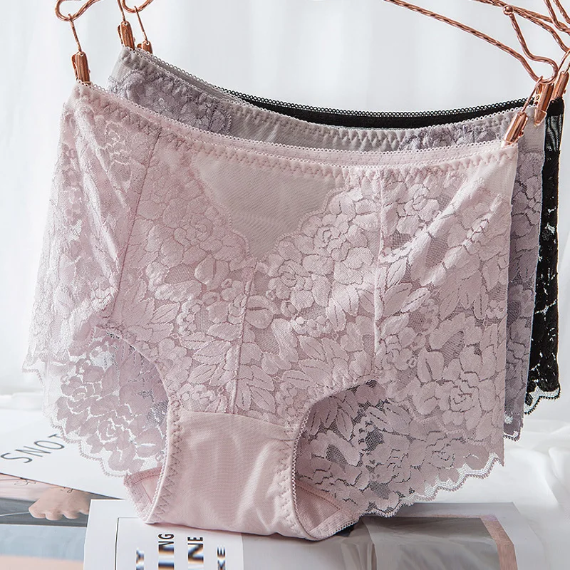Женские Бесшовные хлопковые трусы с высокой талией Размеры M/L/XL/XXL/XXXL цвет в