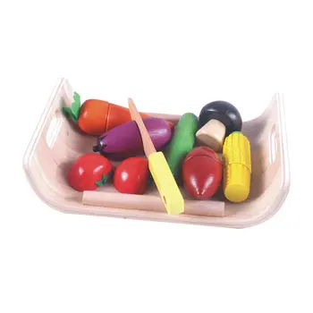 

Wooden Children'S Magnetic Cut Fruit And Vegetable Toys Puzzle Early Education Simulation Play House Toys
