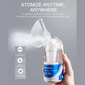 

Ultrasonic Household Atomizer Humidifier Portable Handheld Mini Sprayer Nebulizer Great for Flight Travel Hotels Camping