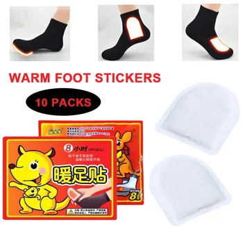 

Warm Foot Pad 10pair/Pack Skin Surface Winter Workers Warm Foot Stick Convenient Body Pads Outdoor Activities