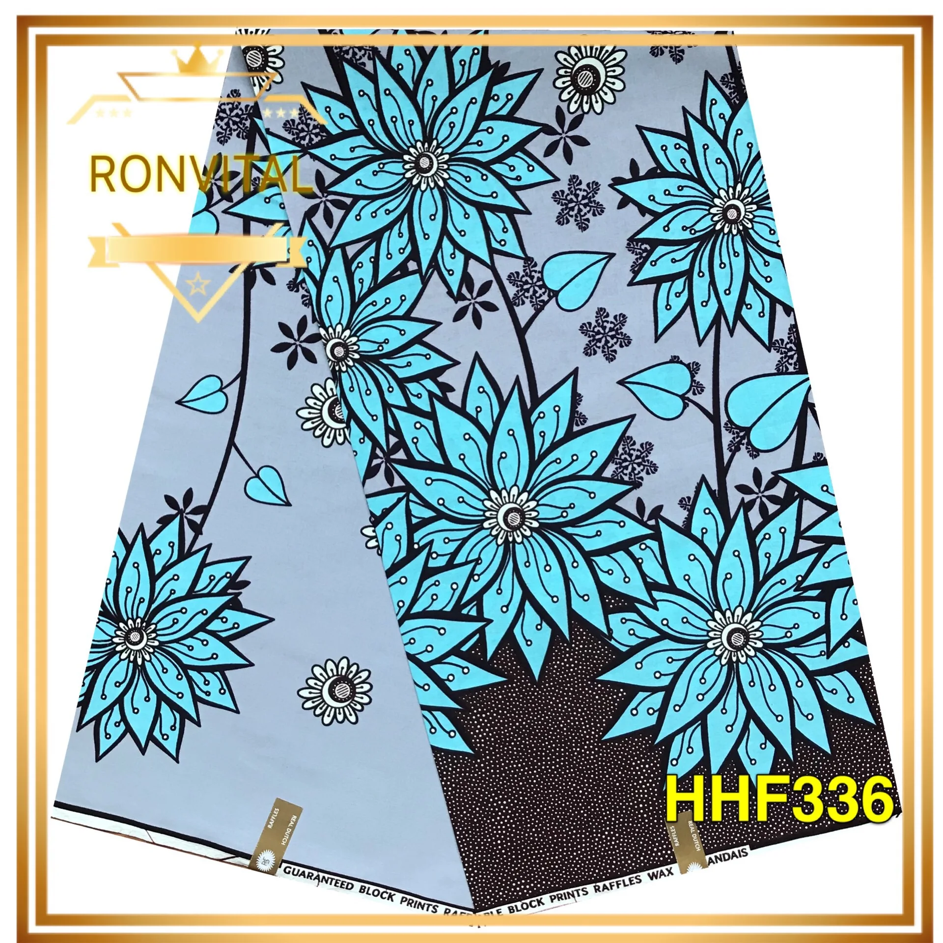 

RAFFLES WAX RONVITAL SALE AFRICAN WAX HIGH QUALITY 100% COTTON PRINT MATERIAL DIY FABRICS 6YARDS/LOT FREE SHIPPING