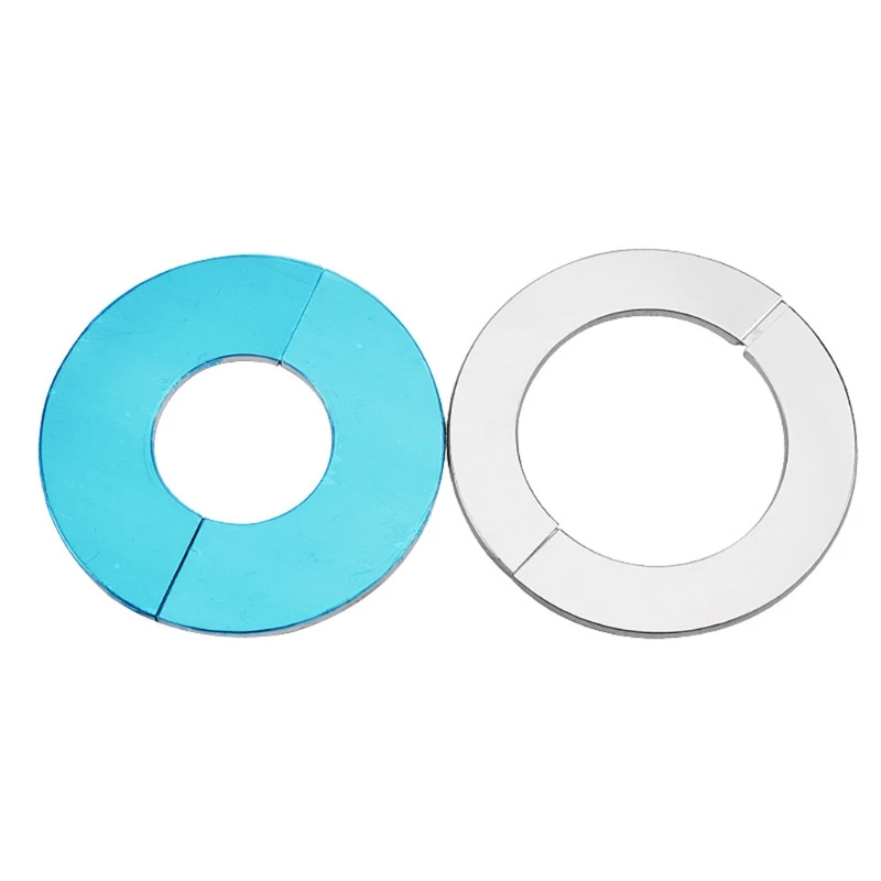 Self-Adhesive Wall Split Flange Escutcheon Cover Plate Shower Faucet Decorative Cover Chrome Finish Stainless Steel M68E