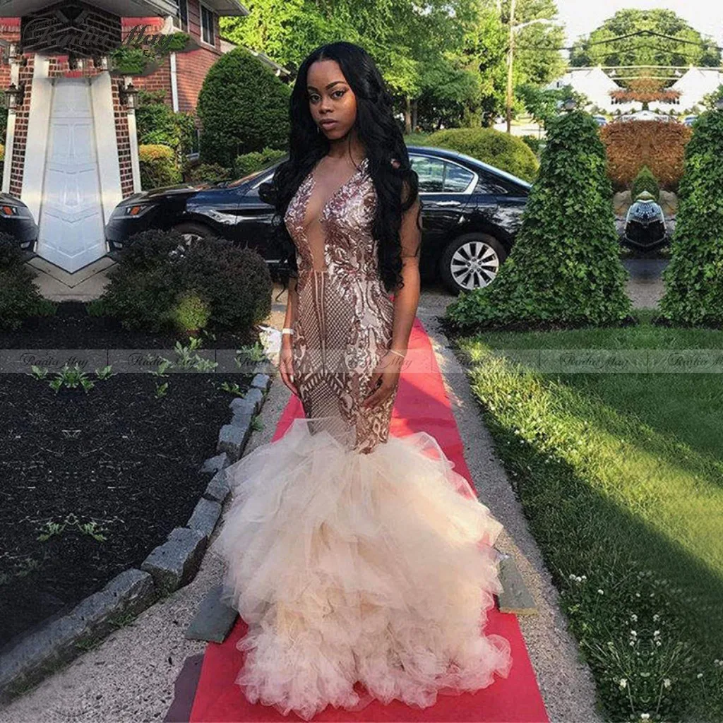 rose gold and black prom