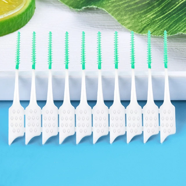 Silicone Brushes 160 Units Dental Toothpicks Brush Between Teeth Silicone  Toothpicks With Thread Oral Cleaning Tools - AliExpress