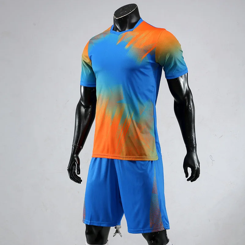 Новые взрослые футбольные майки мужские с коротким рукавом комплекты футбольные спортивные костюмы командный Тренировочный Набор Униформа футбольные костюмы футбольные майки для мальчиков - Цвет: Soccer Jerseys 6