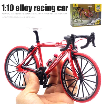 

Diecast Metal Bicycle Model Toys 1:10 Racing Cycle Cross Mountain Bike Replica Collection Toys Ornament gift
