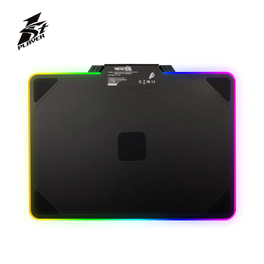 

1STPLAYER Colorful RGB LED Lighting Mousepad Anti-Slip Laptop PC Mice Pad Mat For Optical Laser Mouse Gaming Mouse Mat Free Ship
