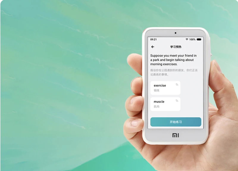 Xiaomi смарт-обучающая машина переводчик wifi версия Xiaoai учитель 30 языков Bluetooth цифровой диктофон