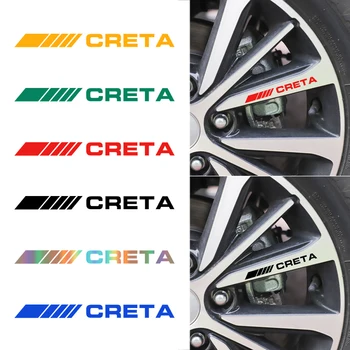 

4pcs Car styling decorations stickers decals emblem badge for hyundai Creta ix35 ix25 i30 Car Emblem Accessories