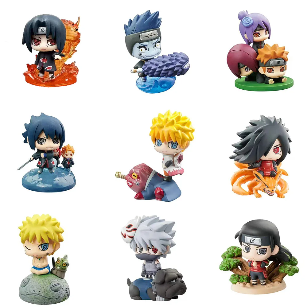 Новинка Q Mini рисунок аниме Наруто Uchiha Sasuke Itachi Hoshigaki Kisame Haruno Sakura модель хвост Монстр