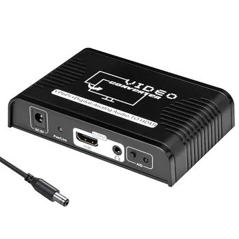 

Ypbpr Component Audio Adapter Digital Analog Video To HDMI Converter HDTV Home DVD Stable Coaxial ABS 1080P Resolution