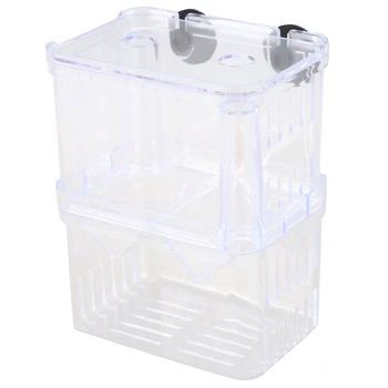 

Clear Plastic Aquarium Fish Breeding Box Incubator Isolation