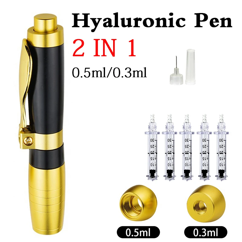 

2 IN1 Atomizer Sterile Hyaluronic Pen hyaluronique Acid Pen For Filler dermal lip fillerlip Anti Wrinkle face lifting injection