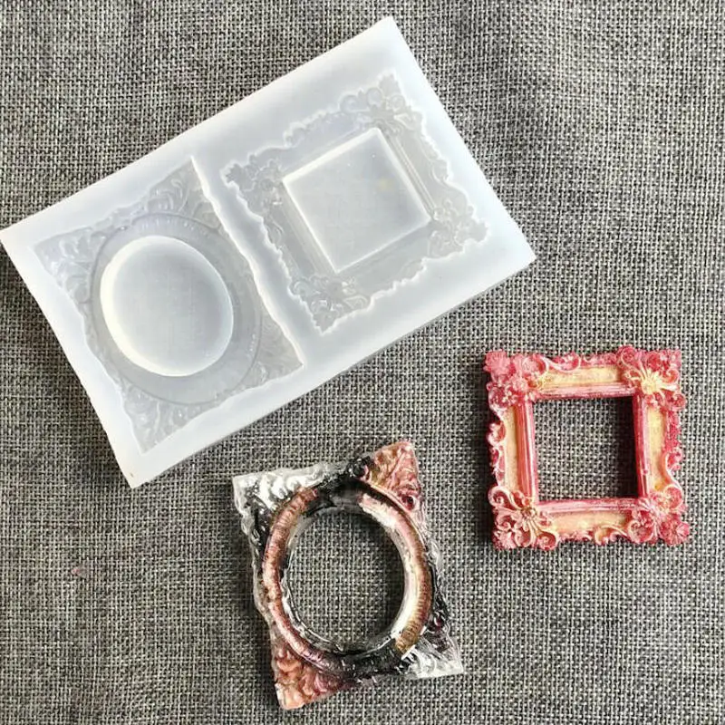 

2 Frame Styles Epoxy Resin Silicone Mold Jewelry Fillings Pendant Accessory DIY Charms Handmade Cabochon Stuff Mould Craft
