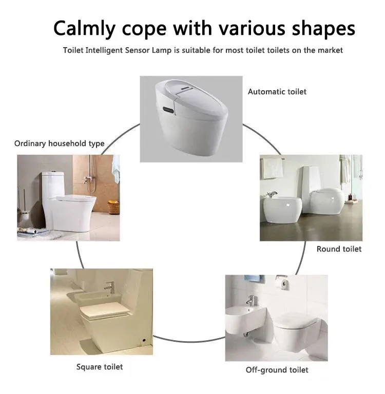 Smart PIR Motion Sensor Toilet Seat Night Light 8 Colors Waterproof Backlight For Toilet Bowl LED Luminaria Lamp WC Toilet Light