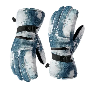 

Ski Snowboard Gloves Windproof Waterproof Women Men Snow Mittens with Touch Screen Function Motorcycle Riding Winter Gloves New