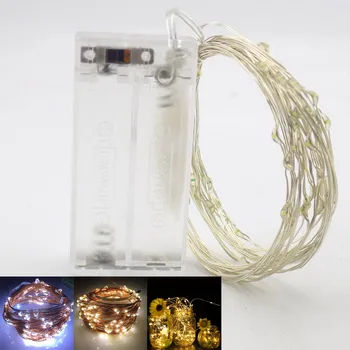 

LED String Lights 2*AA Battery Operated Decoration For Indoor Home Christmas Party Lights LED Strip Outdoor Garland Lighting