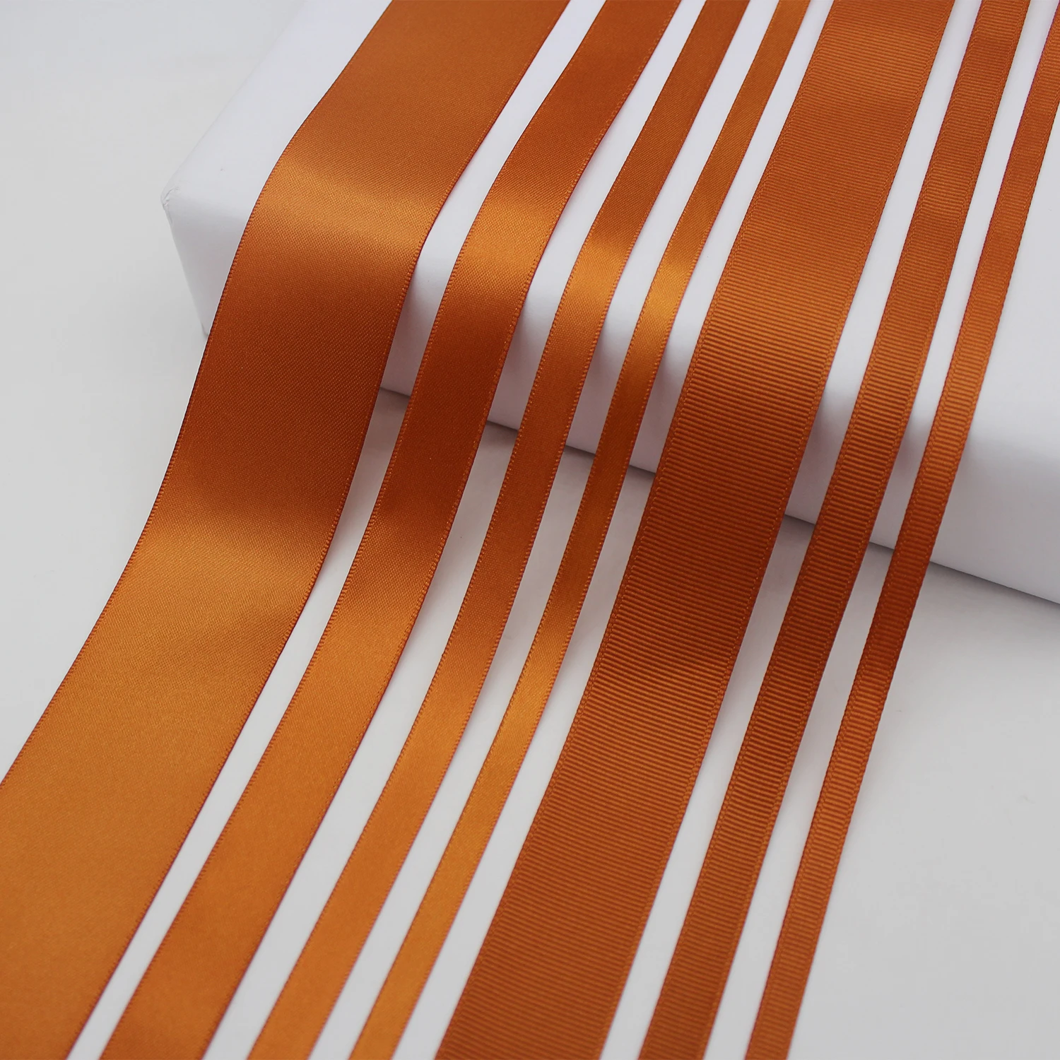 5 Meter/Lot Antique Copper Gold Grosgrain Ribbons Double Face Satin