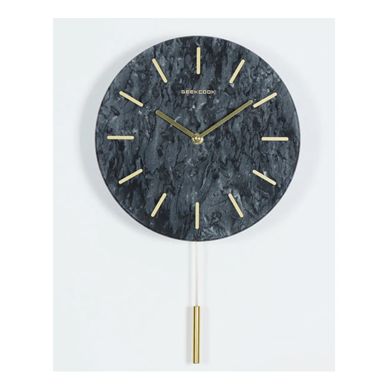 Nordic Marble Modern Minimalist Home Accessories Silent Clocks