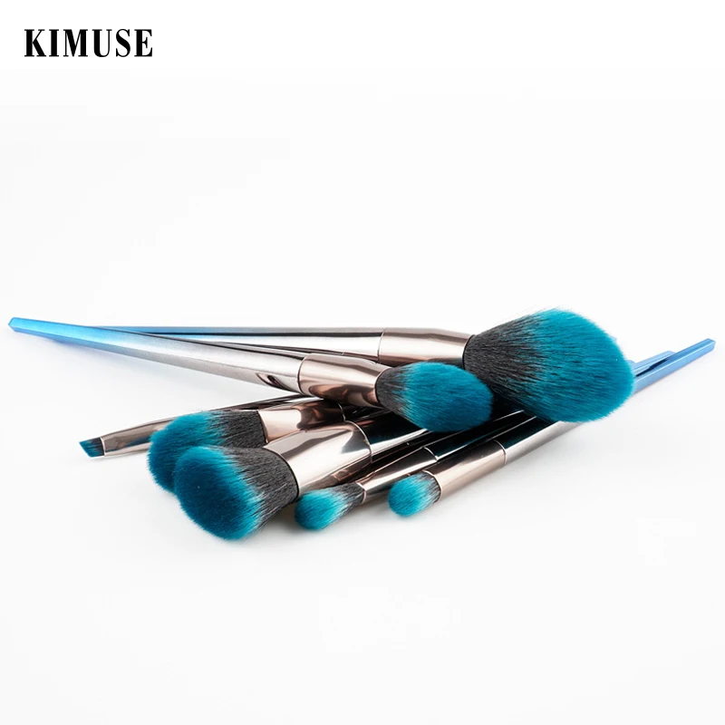 KIMUSE 7 шт. набор кистей для макияжа кисть теней век тени пудра бровей Румяна Основа