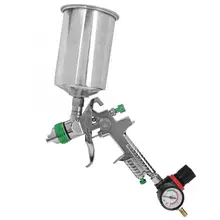 H827 Аэрограф 2,5 мм Калибр 1000 мл Алюминиевый горшок гравитационный подающий распылитель краски