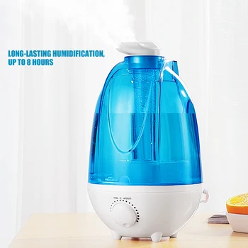 

Cool Mist Humidifiers Quiet Humidification Adjustable Mist Humidifier with Double Nozzles for Bedroom Living Room Office XH8Z