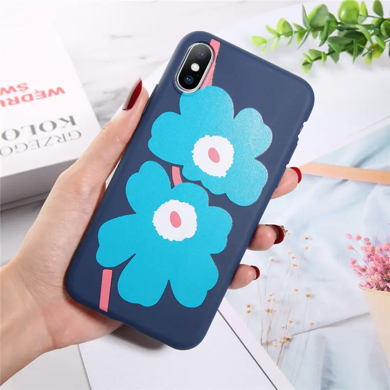 Чехол для телефона Moskado Flowers для iPhone 11 Pro X XR XS Max 7 8 6 6s Plus 5 5S SE Хризантема Цветочный Мягкий ТПУ силиконовый чехол - Цвет: 7657