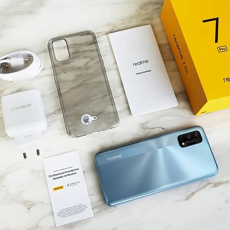 realme 7 Pro Global Version 8GB 128GB 65W SuperDart Charge 64MP Quad Camera AMOLED Fullscreen In-display Fingerprint Smartphone