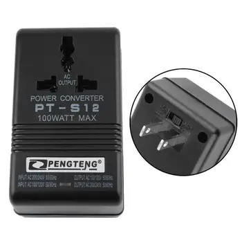

Voltage Converter 110V/120V To 220V/240V Mode 100W Max Power Converter Adapter Dual Voltage Converter Professional Transfor