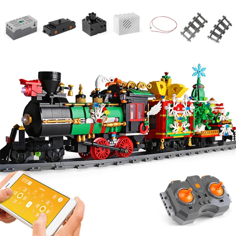 PROD 1005003291364135 APP Remote Control Christmas Steam Train Model
Electric Building Blocks RC Car Vehicle Bricks Kids Toys Children Gifts
1296 PCS