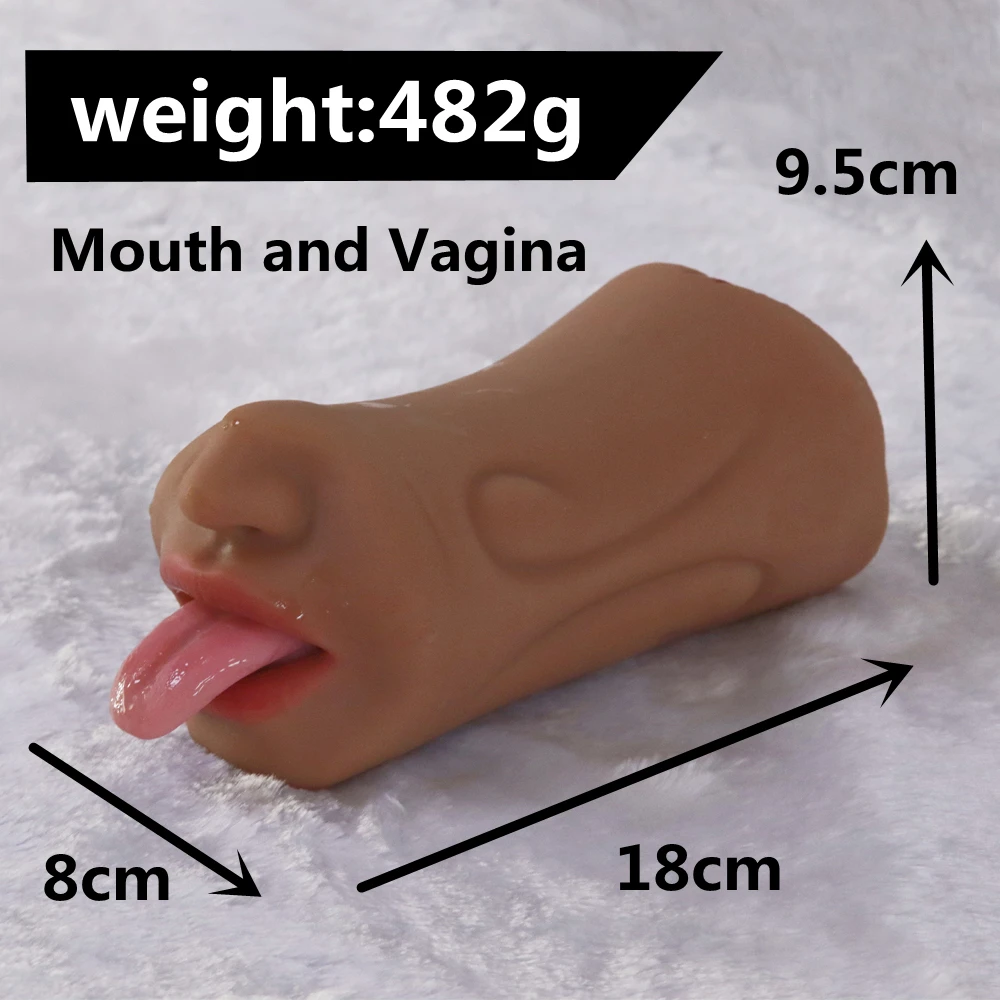 Brown 3D Rubber Vagina Realistic Male Masturbator Artificial Vagina Real Pocket Pussy 18+ Adult Male Intimate Toy Male Sex photo