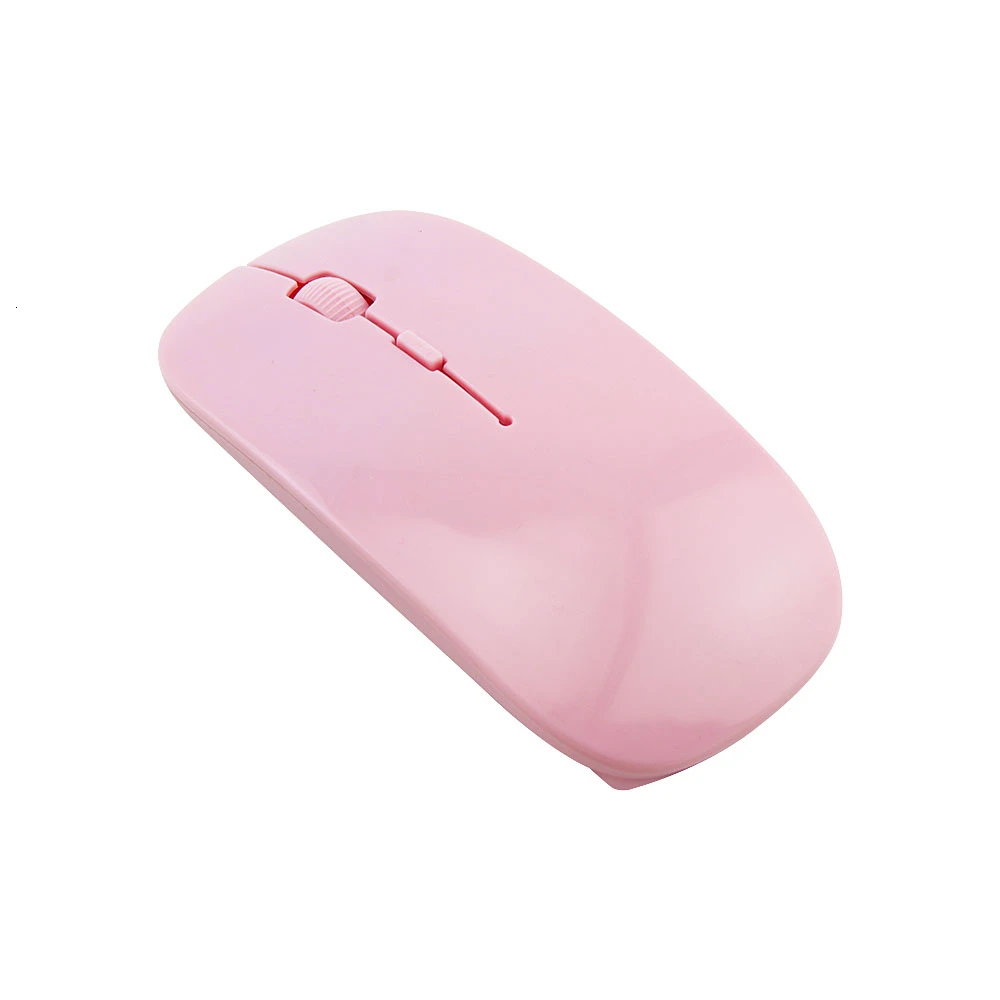 Беспроводная мышь, портативная компьютерная мышь Mause, маленькие USB оптические мыши для Xiaomi, ноутбука, ноутбука, ПК для Apple Mackbook Air, розовые детские мыши для девочек - Цвет: Pink