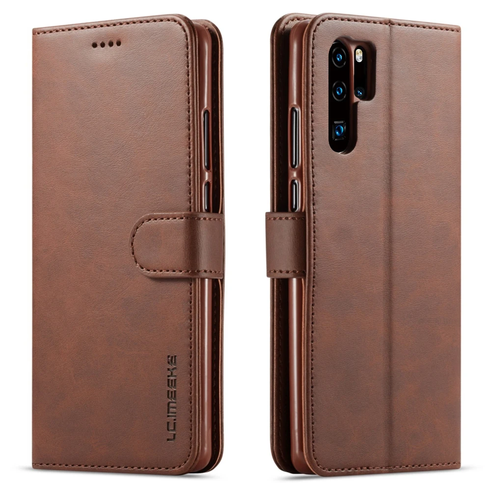 Кожаный флип-бумажник чехол для телефона HUAWEI mate 20 P20 Lite P30 P Smart противоударный мягкий чехол для Nova4e Capa