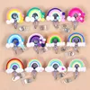 Colorful Rainbow 60cm Retractable Badge Reel Student Nurse Horizontal type Exhibition ID Name Card Badge Holder Office Supplies ► Photo 1/6