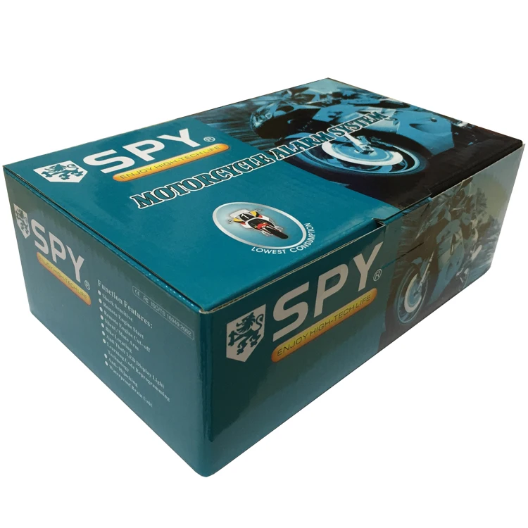 SPY Motorcycle One Way Alarm System Waterproof Anti-theft Remote Engine Start