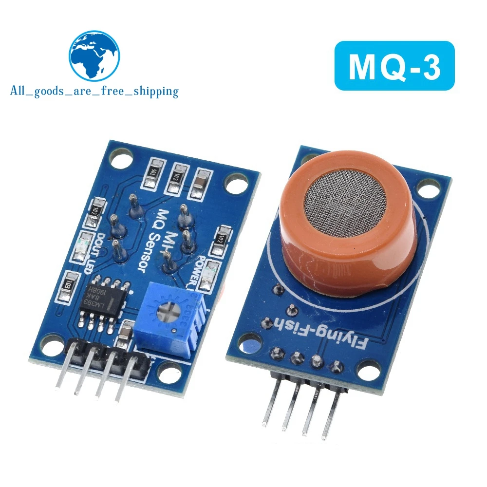 MQ-3 Alcohol Sensor Alcohol Gas Detection Sensor Module With Shell USA 