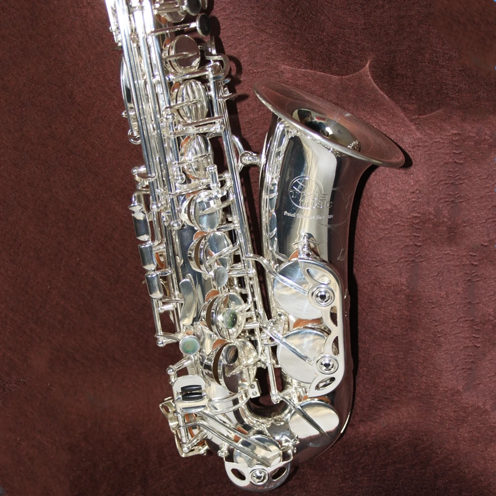 Высококачественный посеребренный альт-саксофон