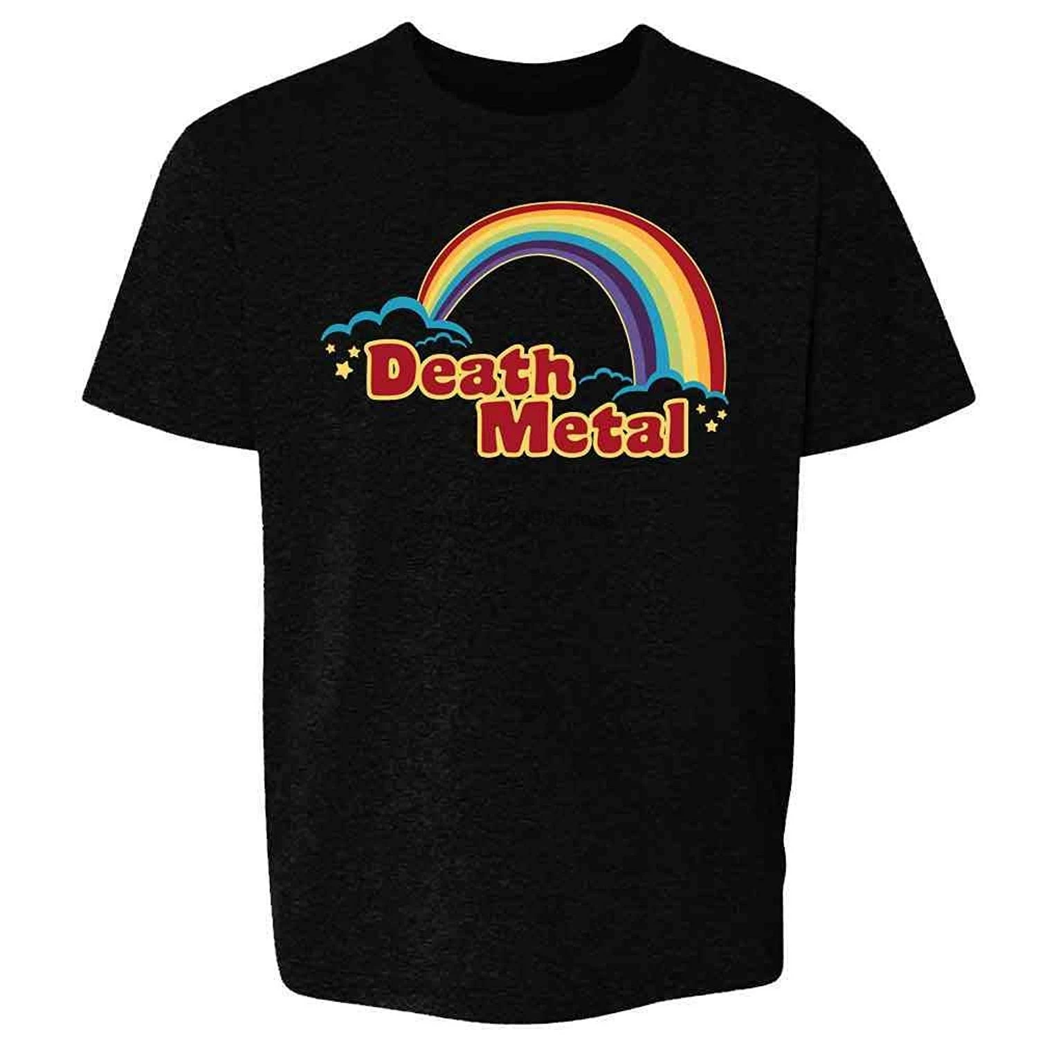 Best Death Metal Retro Rainbow 70s 80s Sarcastic/футболка для маленьких мальчиков и девочек|Футболки| |