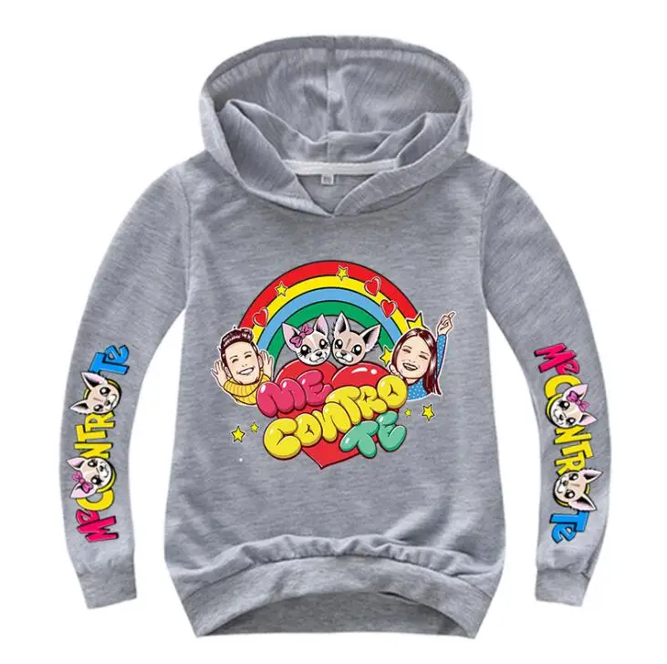 

2-16Y 2019 New Cartoon Me Contro Te Print Hoodies Kids Spring Autumn Outfit Children Sweatshirts Girls Long Sleeves Sweater