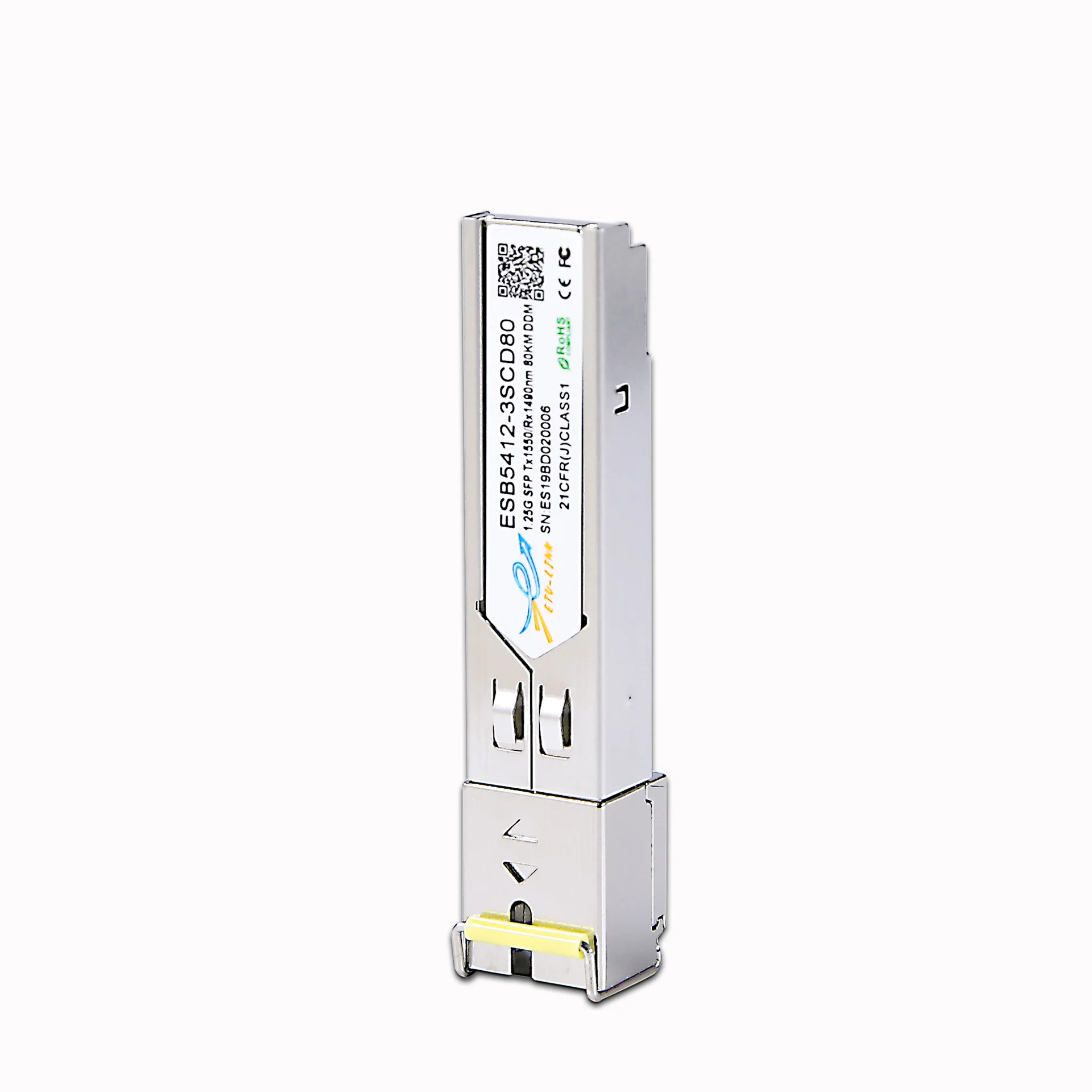 

Gigabit Single Mode 80km SC Optical Module SFP 1.25G 1550/1490nm Compatible Cisco H3C Huawei Fiber Optical Transceiver