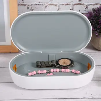 

Nail Sterilizer Disinfection Box UV Ozone Cleaning Box Jewelry Watch Cleaning Odor Removal Nail Tweezers Disinfector Box d